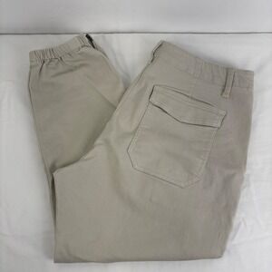Cabi Compass 6264 Cargo Ankle Pants Zipper Jogger‎ Khaki Size 16 (36x25.5)